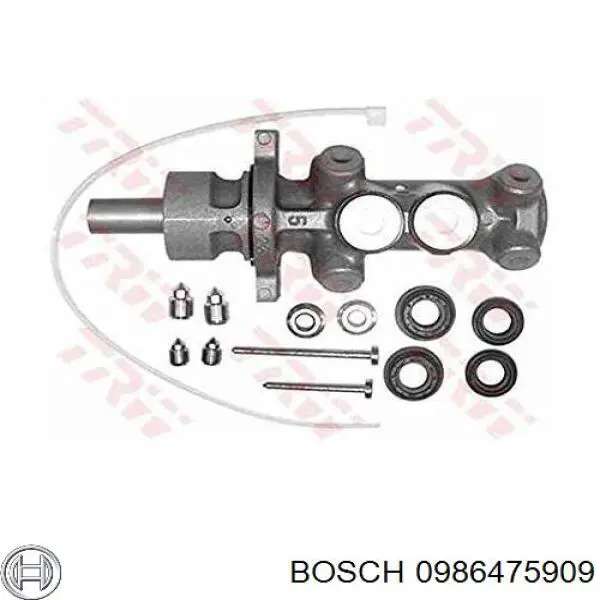 0986475909 Bosch cilindro de freno de rueda trasero
