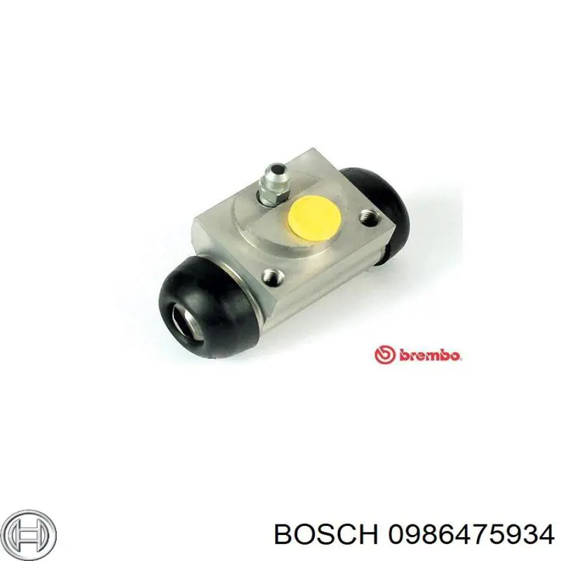 0986475934 Bosch cilindro de freno de rueda trasero