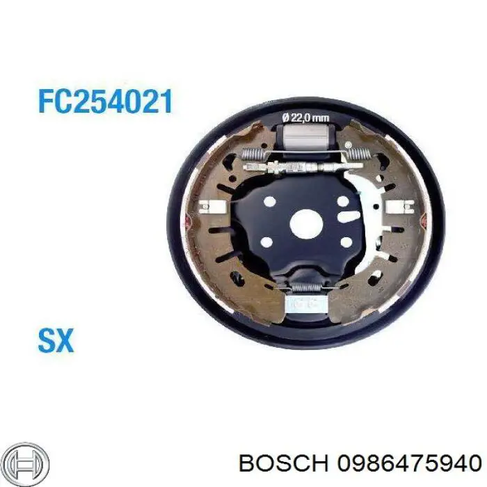 0986475940 Bosch cilindro de freno de rueda trasero