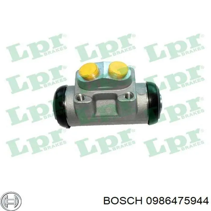 0986475944 Bosch cilindro de freno de rueda trasero