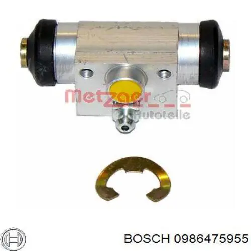 0986475955 Bosch cilindro de freno de rueda trasero