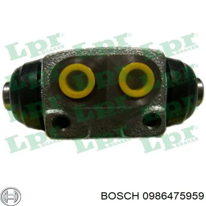 0986475959 Bosch cilindro de freno de rueda trasero