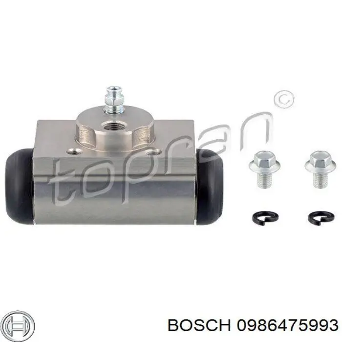 0986475993 Bosch cilindro de freno de rueda trasero