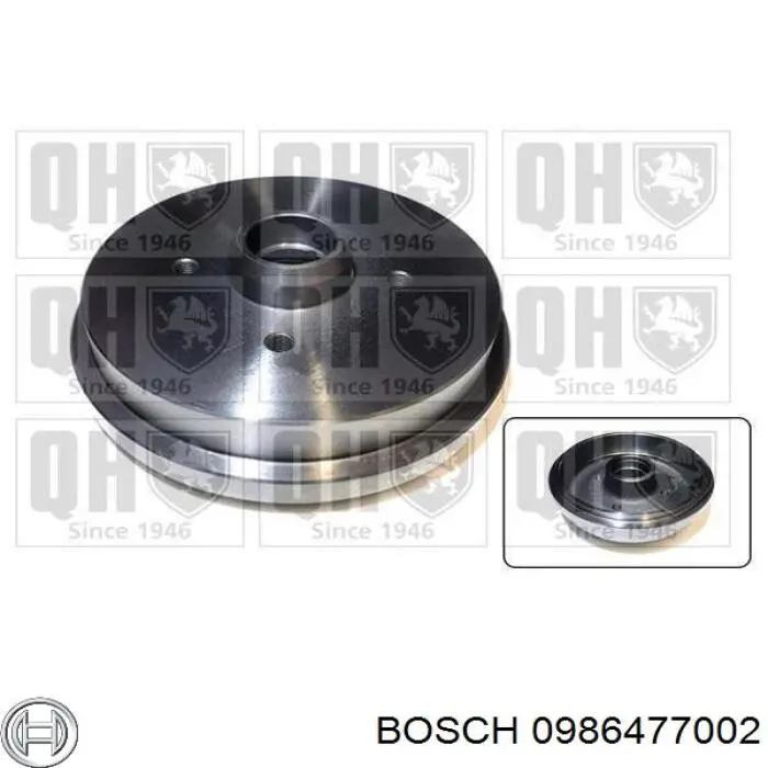 Comprar 0986477002 Bosch Tambor de freno trasero