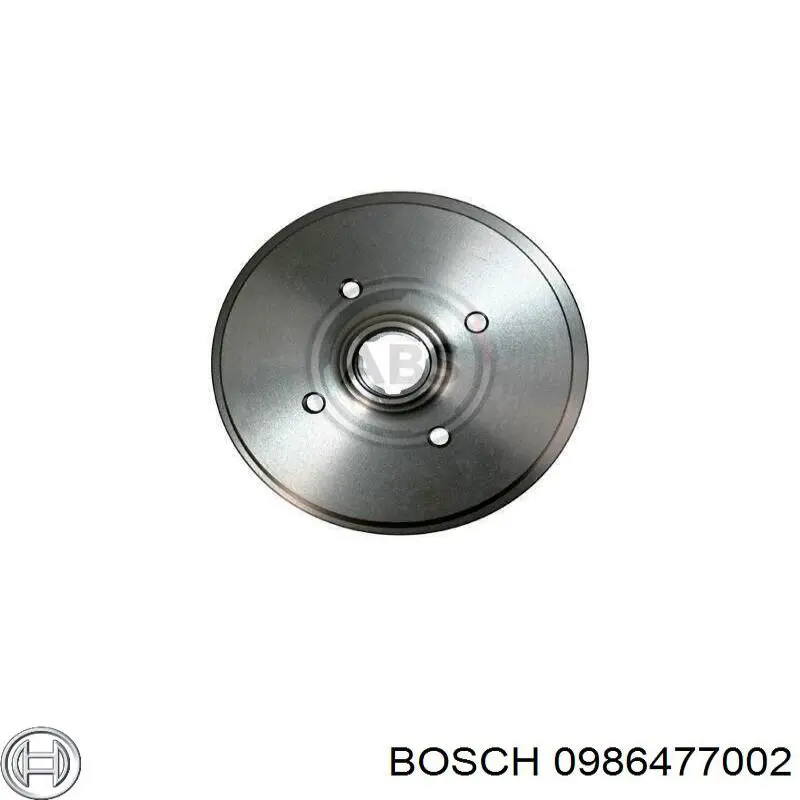 Tambor de freno trasero Bosch 0986477002