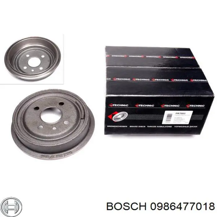Tambor de freno trasero Bosch 0986477018 precio, desde 42,35 EUR