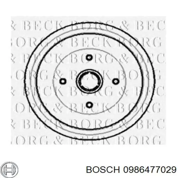 Comprar 0986477029 Bosch Tambor de freno trasero