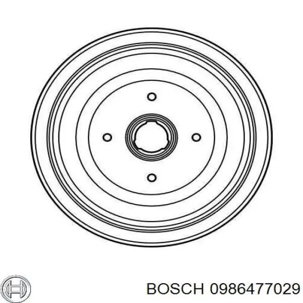 Tambor de freno trasero Bosch 0986477029 precio, desde 53,29 EUR