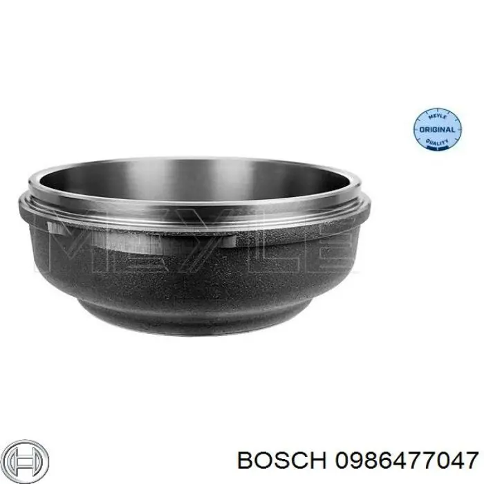 0 986 477 047 Bosch freno de tambor trasero