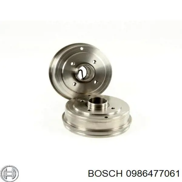 Tambor de freno trasero Bosch 0986477061