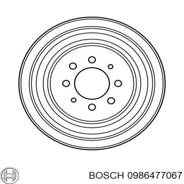 Tambor de freno trasero Bosch 0986477067 precio, desde 48,89 EUR