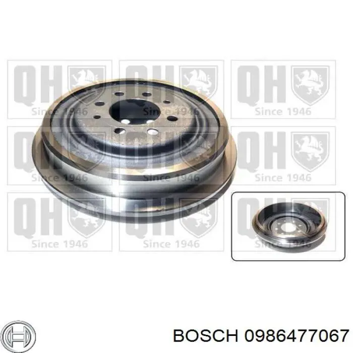 Comprar 0986477067 Bosch Tambor de freno trasero