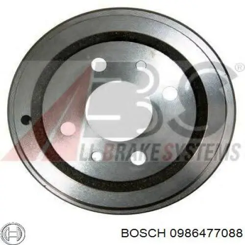 0986477088 Bosch Tambor de freno trasero