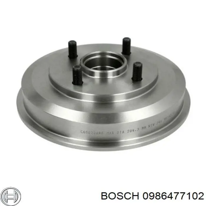 0986477102 Bosch freno de tambor trasero