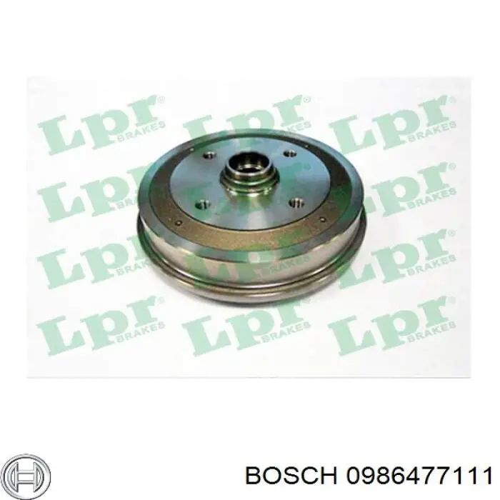 0 986 477 111 Bosch freno de tambor trasero