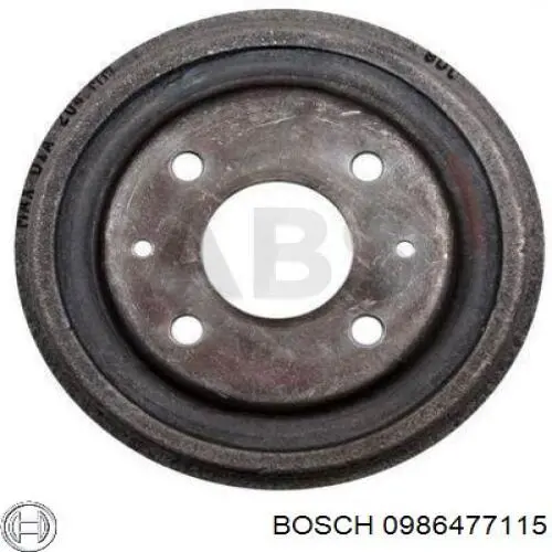 0986477115 Bosch freno de tambor trasero