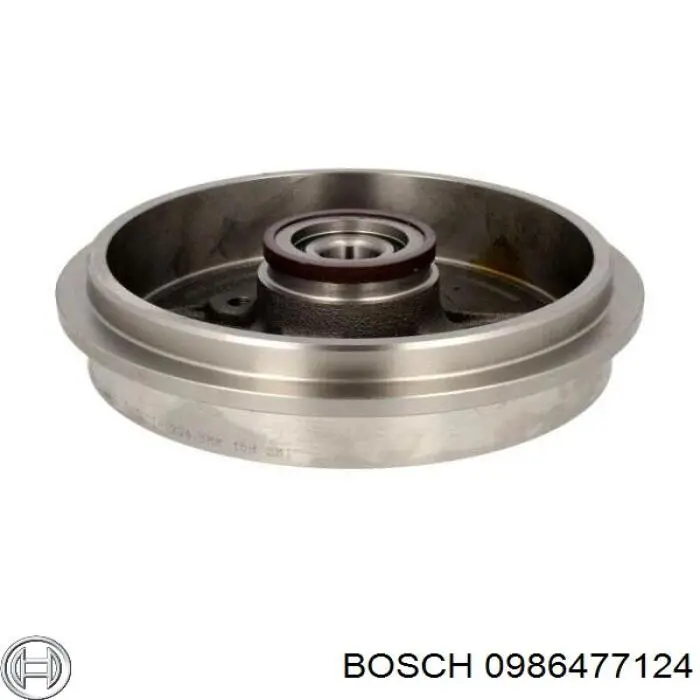 Tambor de freno trasero 0986477124 Bosch