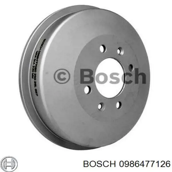 0 986 477 126 Bosch freno de tambor trasero