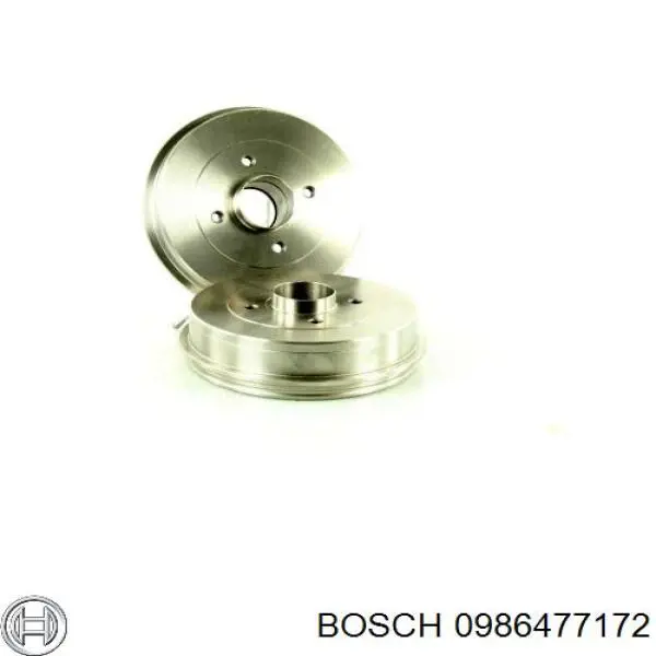 Tambor de freno trasero Bosch 0986477172 precio, desde 47,96 EUR
