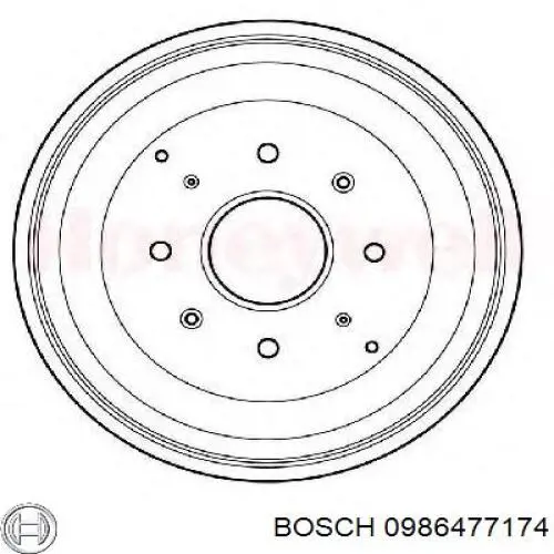 14582510 Brembo freno de tambor trasero