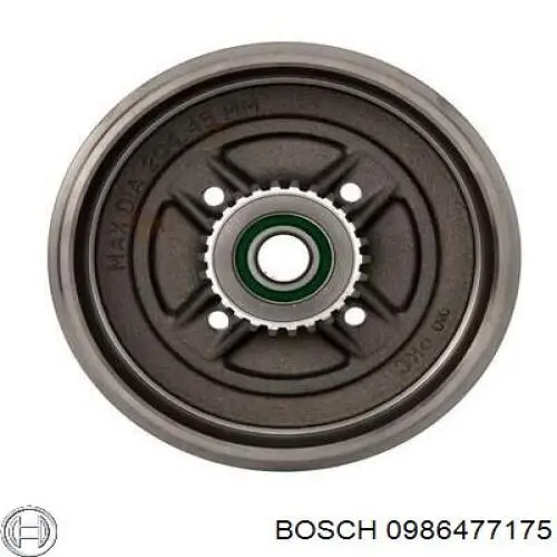 0 986 477 175 Bosch freno de tambor trasero