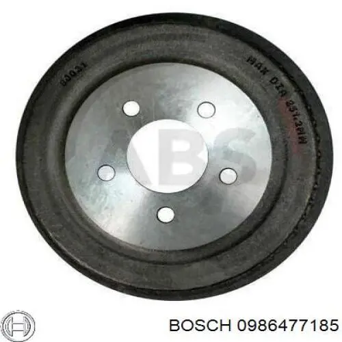 0 986 477 185 Bosch freno de tambor trasero