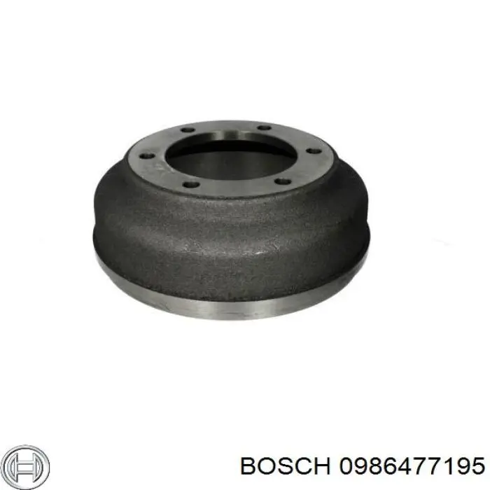 0 986 477 195 Bosch freno de tambor trasero