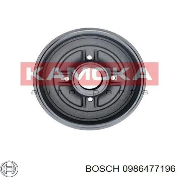 0986477196 Bosch Tambor de freno trasero