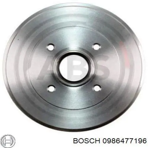 Tambor de freno trasero Bosch 0986477196 precio, desde 77,71 EUR