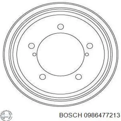 Tambor de freno trasero Bosch 0986477213