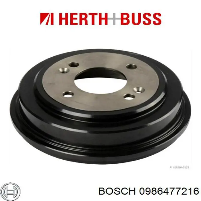 Tambor de freno trasero Bosch 0986477216 precio, desde 35,21 EUR