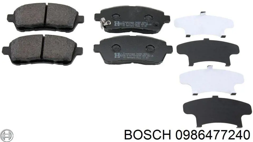 Tambor de freno trasero 0986477240 Bosch