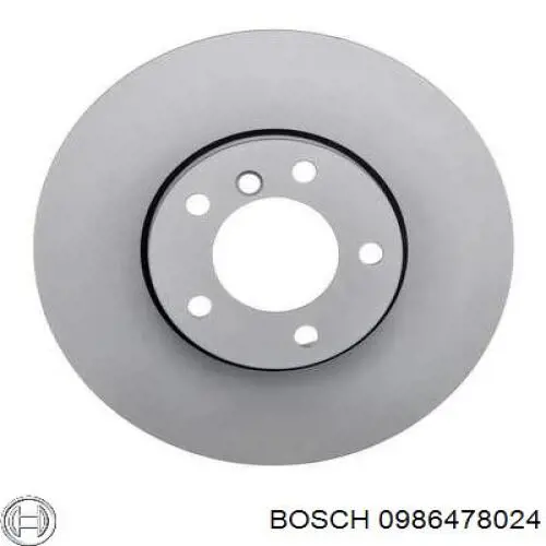 0986478024 Bosch disco de freno delantero