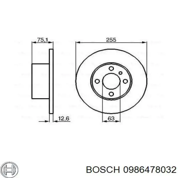 Frenos delanteros Bosch 0986478032 precio, desde 47,43 EUR