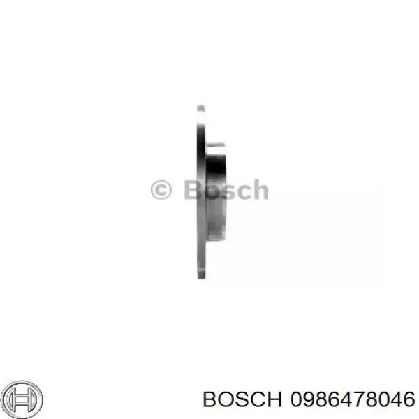 0986478046 Bosch disco de freno delantero