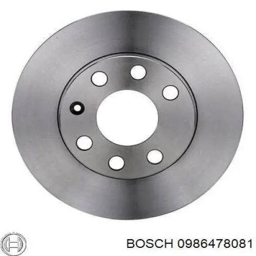 0986478081 Bosch freno de disco delantero