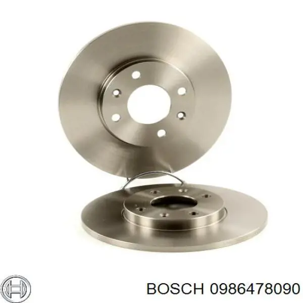 0986478090 Bosch disco de freno delantero