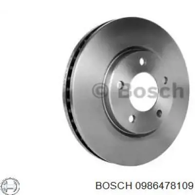 0 986 478 109 Bosch disco de freno delantero