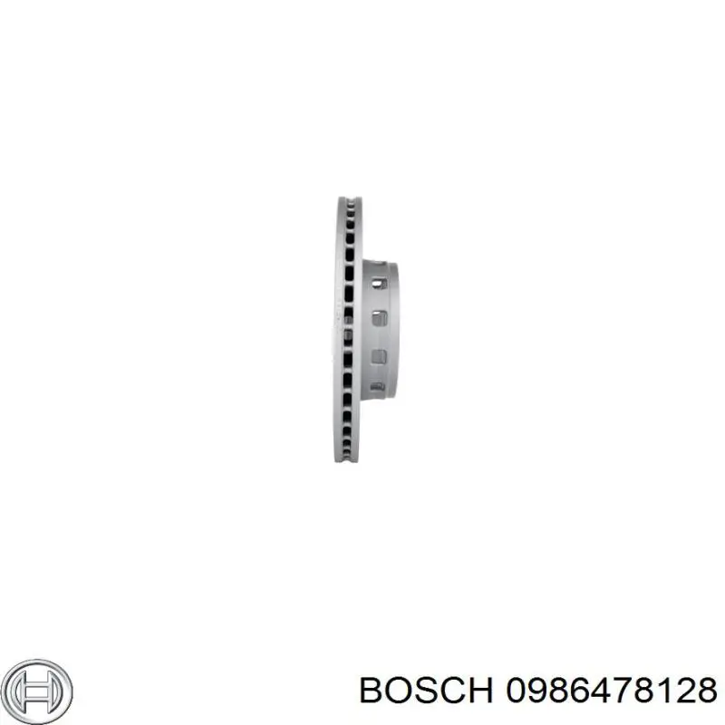 0986478128 Bosch disco de freno delantero