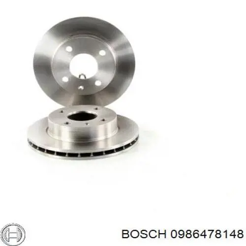 0986478148 Bosch disco de freno delantero