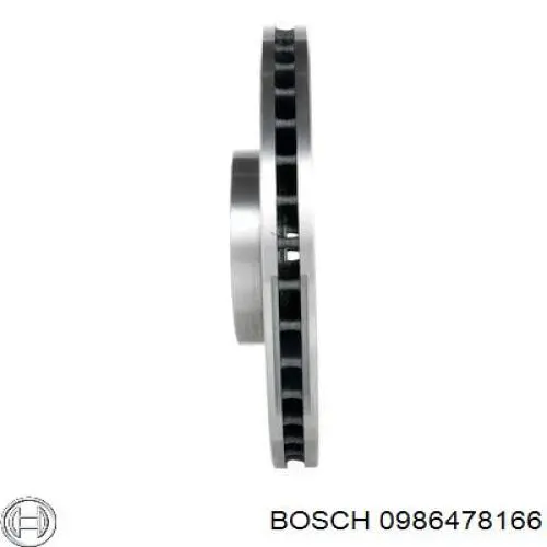 0986478166 Bosch disco de freno delantero