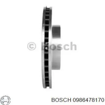 0986478170 Bosch freno de disco delantero