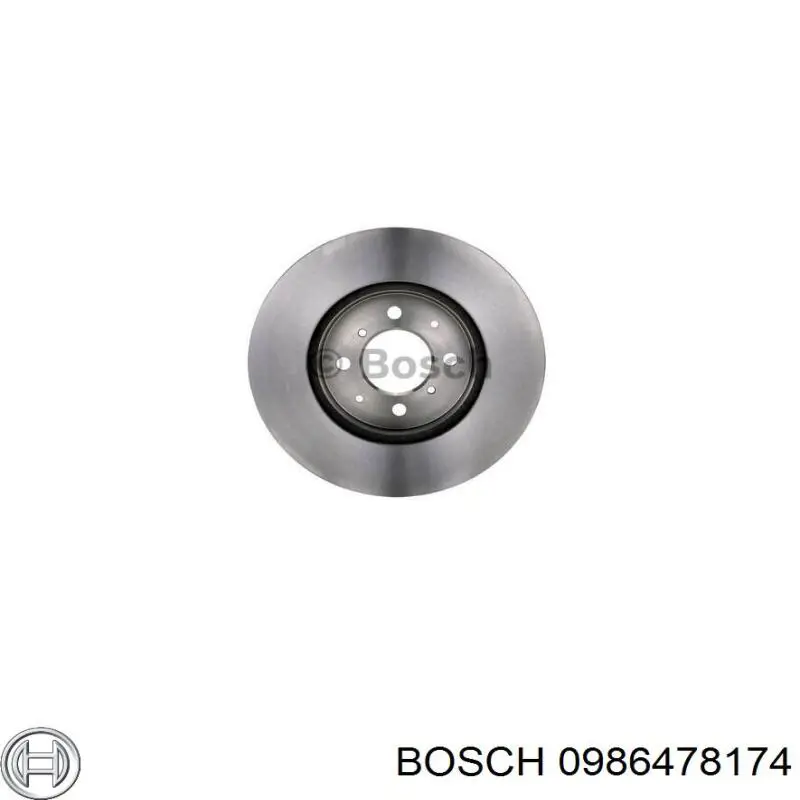 0986478174 Bosch disco de freno delantero