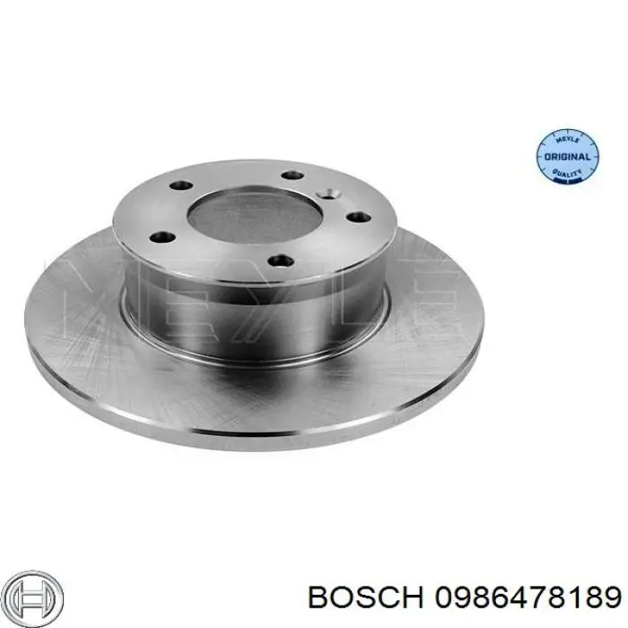 0986478189 Bosch freno de disco delantero