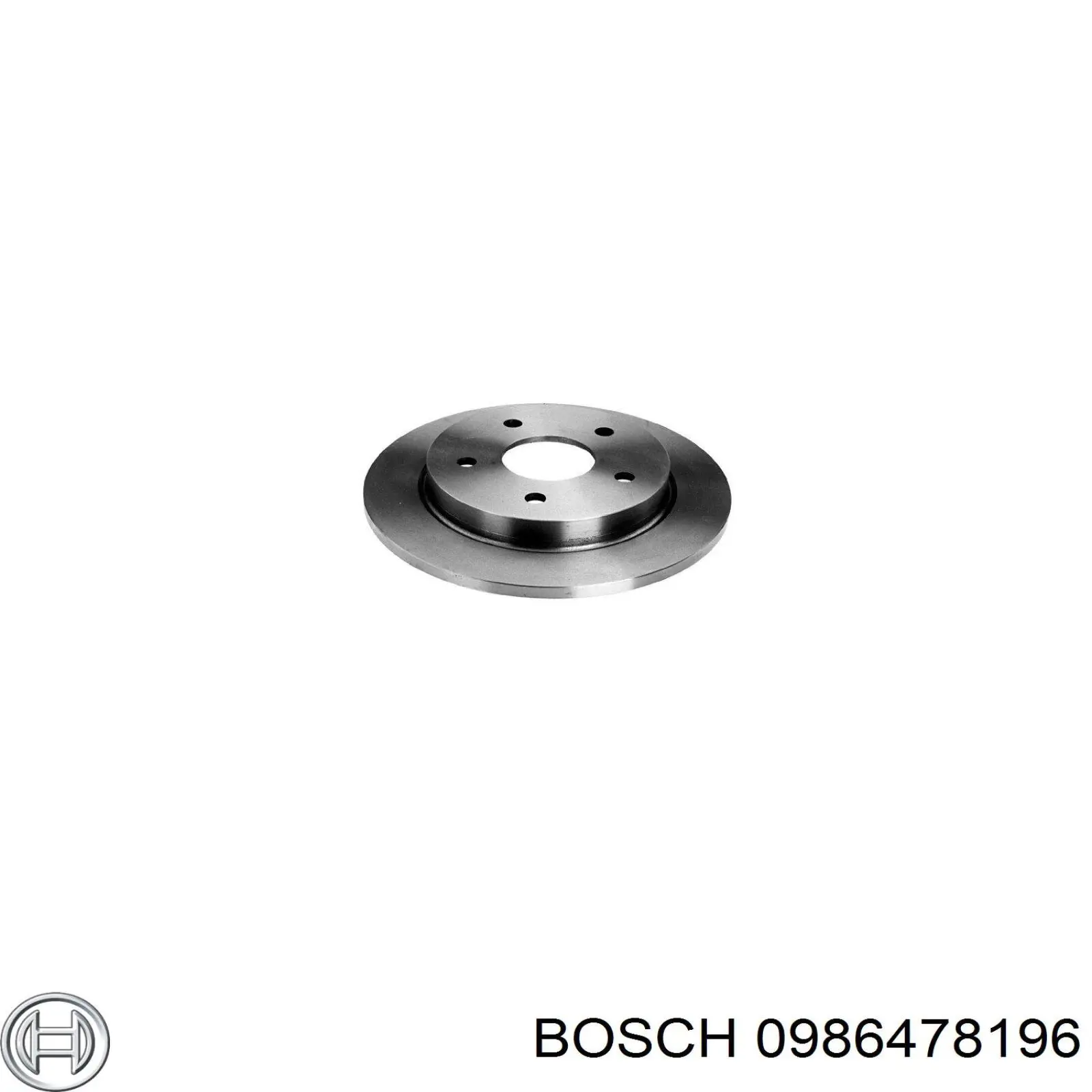 0 986 478 196 Bosch disco de freno trasero