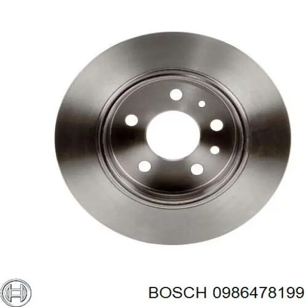 0 986 478 199 Bosch disco de freno trasero