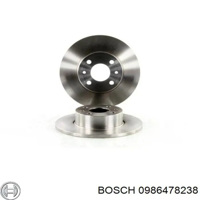 0986478238 Bosch disco de freno trasero