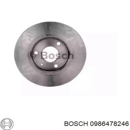 0 986 478 246 Bosch disco de freno delantero