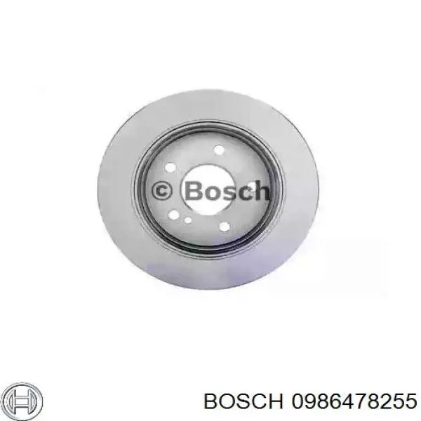 0986478255 Bosch disco de freno trasero