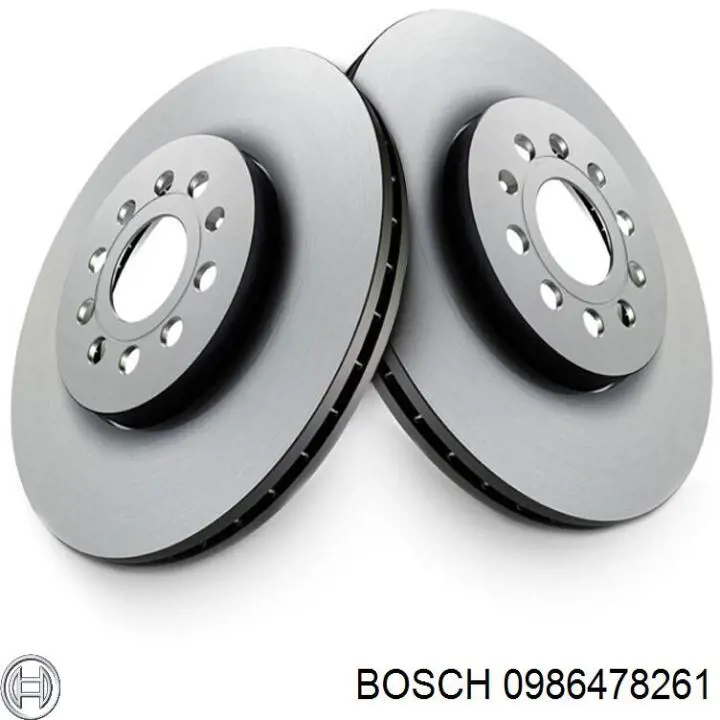 0986478261 Bosch disco de freno delantero